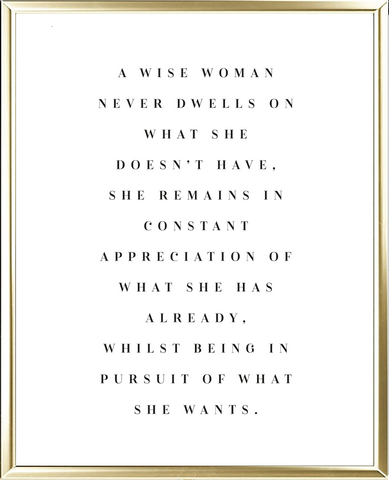Wise Woman Foil Wall Print