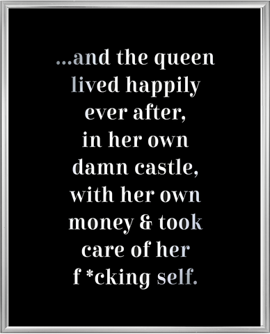 Happily Ever After Explicit Foil Wall Print