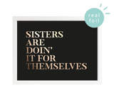 Sisters Bold Foil Wall Print