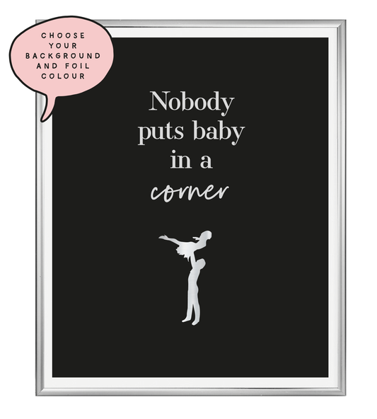 Corner Foil Wall Print
