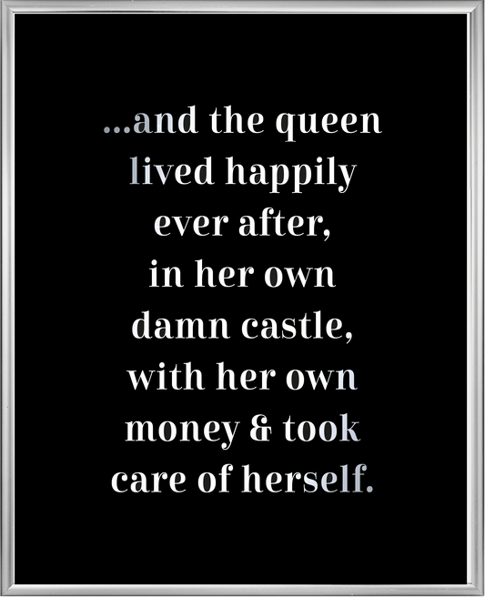Happily Ever After Foil Wall Print