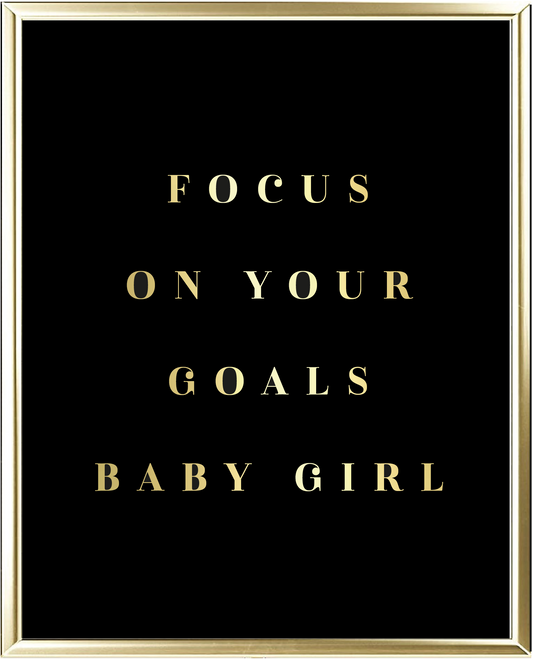 Goals Foil Wall Print