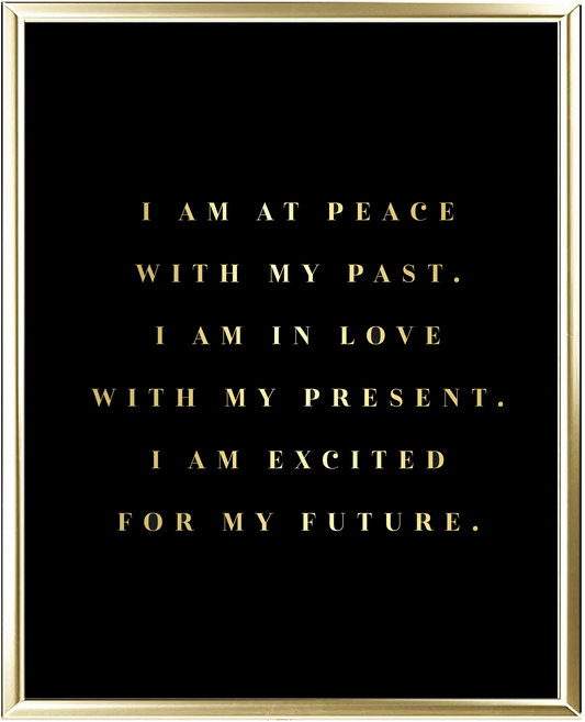 Past Present Future Foil Wall Print