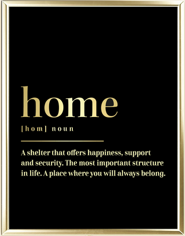 Home Dictionary Foil Wall Print
