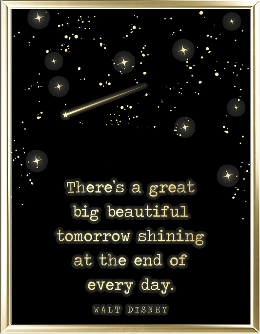 Beautiful Tomorrow Foil Wall Print