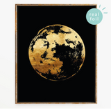 Moon Foil Wall Print