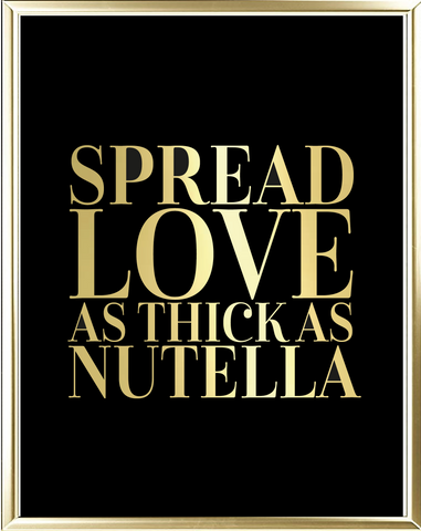 Nutella Foil Wall Print