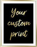 Custom Real Foil Wall Print