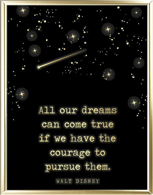 All Our Dreams Foil Wall Print