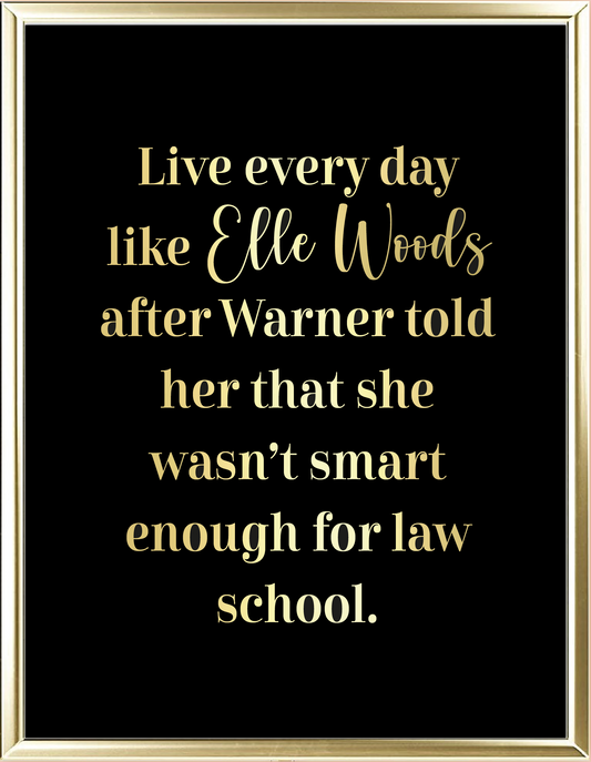 Elle Woods Foil Wall Print