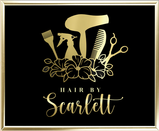 Custom Hair By Foil Wall Print