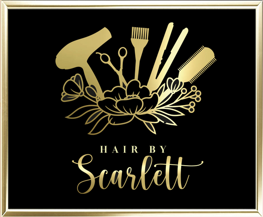 Custom Hair By Foil Wall Print