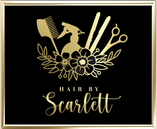 Custom Hair By Foil Wall Print