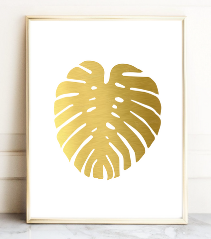 Leaf Foil Wall Print