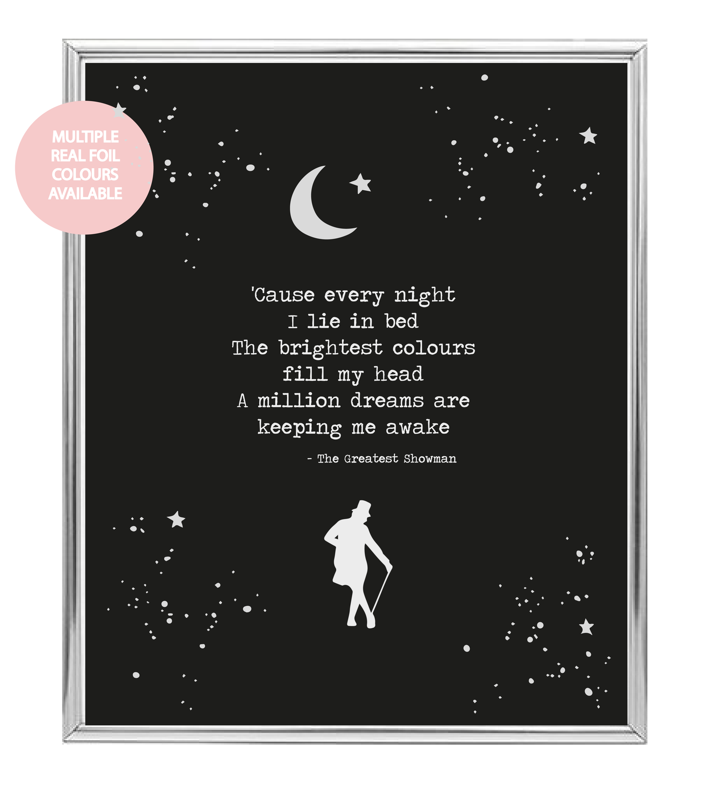 Brightest Colours Foil Wall Print