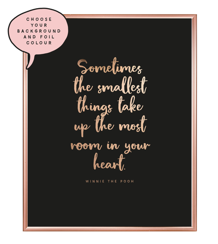 Smallest Things Foil Wall Print