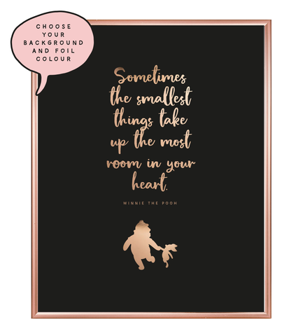 Smallest Things Foil Wall Print