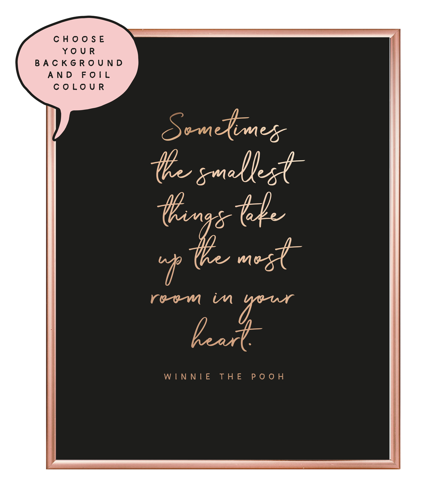 Smallest Things Foil Wall Print