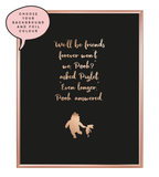 Friends Forever Foil Wall Print