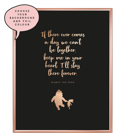 Keep Me In Your Heart Foil Wall Print