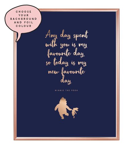 Favourite Day Foil Wall Print