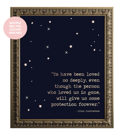 Loved So Deeply Foil Wall Print