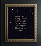 Sky Full Of Stars Foil Wall Print