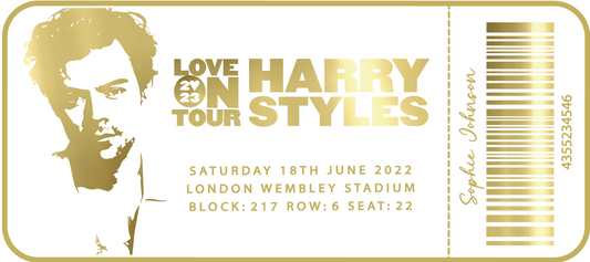 Personalised Foil Ticket