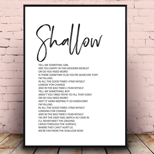 Shallow Foil Wall Print