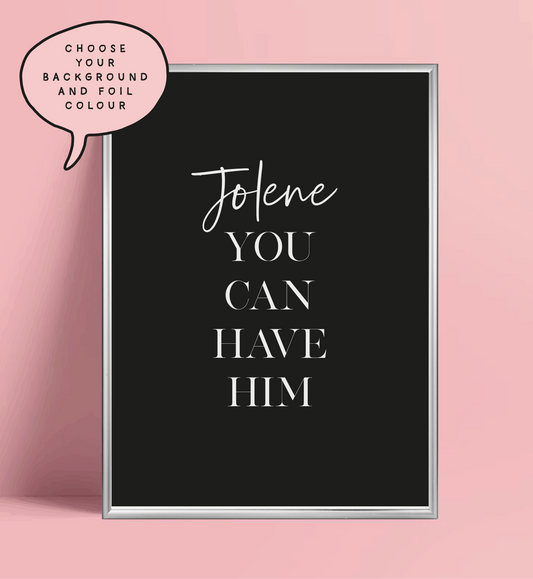 Jolene Foil Wall Print