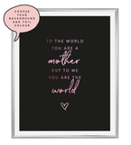 Mother Foil Wall Print