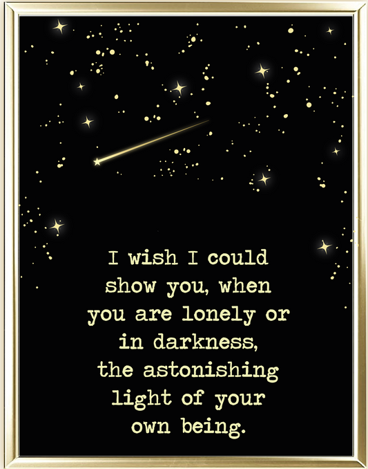 Astonishing Light Foil Wall Print