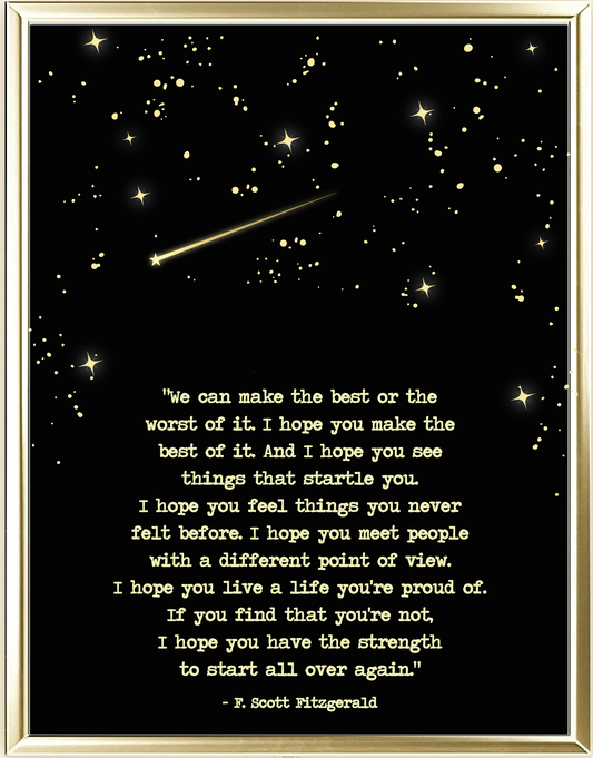 Courage Foil Wall Print