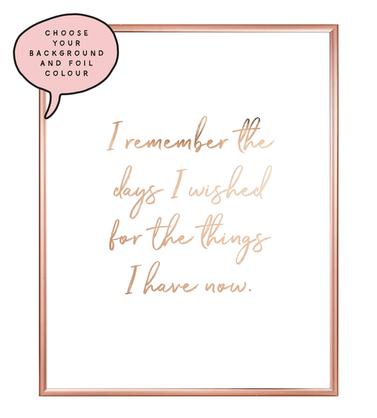 Wished Foil Wall Print
