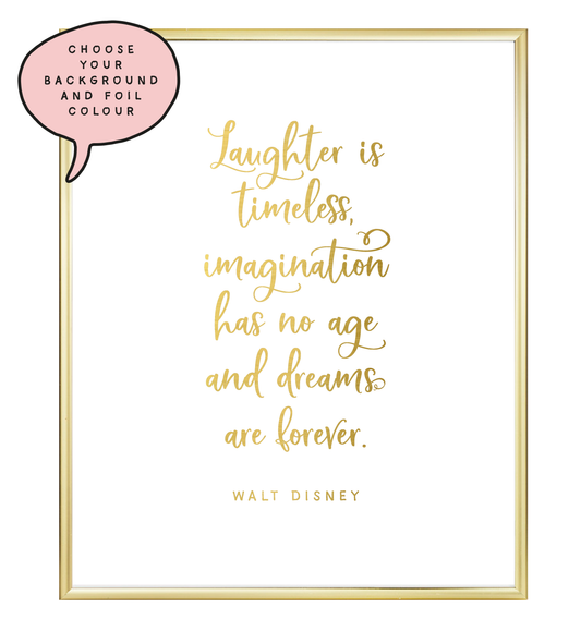 Dreams Are Forever Foil Wall Print