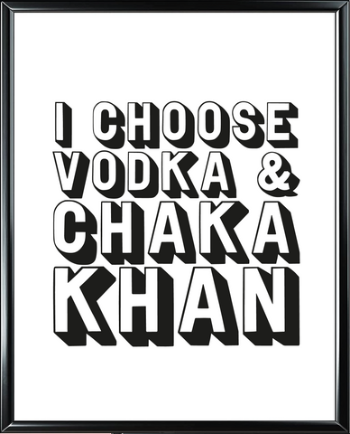 Chaka Khan Foil Wall Print