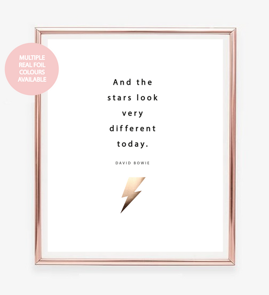 Stars Look Different Foil Wall Print