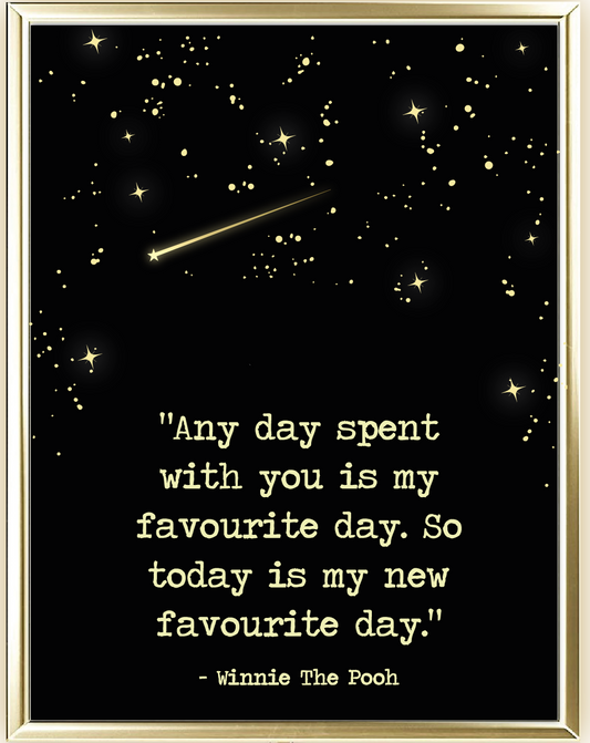 Favourite Day Foil Wall Print