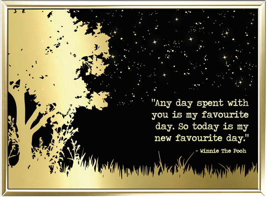 Favourite Day Foil Wall Print
