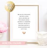 Mutual Weirdness Heart Foil Wall Print