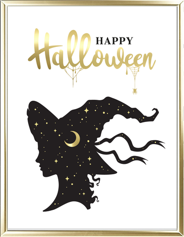 Happy Halloween Foil Wall Print