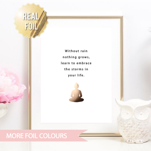 Storms Foil Wall Print
