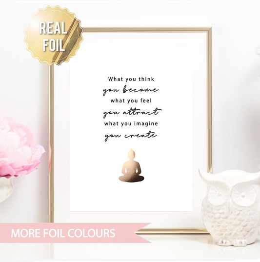 What You Think Foil Wall Print