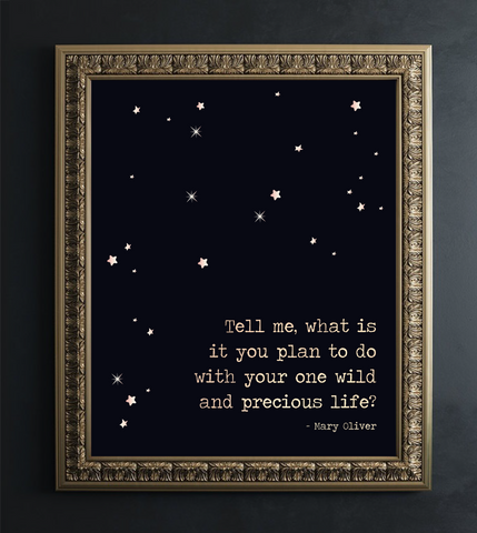 Precious Life Foil Wall Print