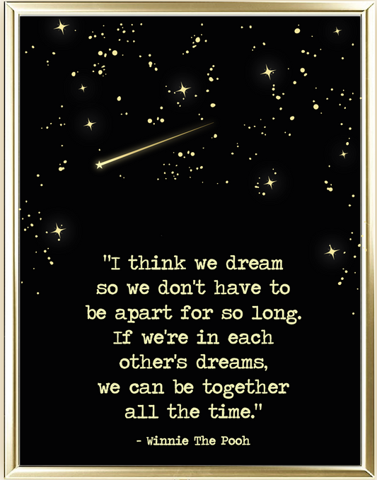 I Think We Dream Foil Wall Print