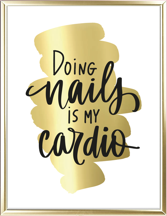 Cardio Foil Wall Print