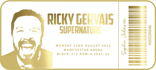 Personalised Foil Ticket
