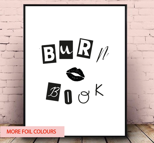Burn Book Foil Wall Print