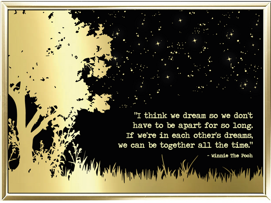 I Think We Dream Foil Wall Print