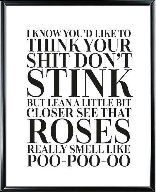 Roses Foil Wall Print